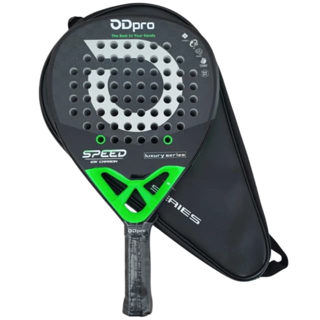 Paleta Odpro Speed Luxury Carbono 12k Lagrima Eva Soft Color Verde